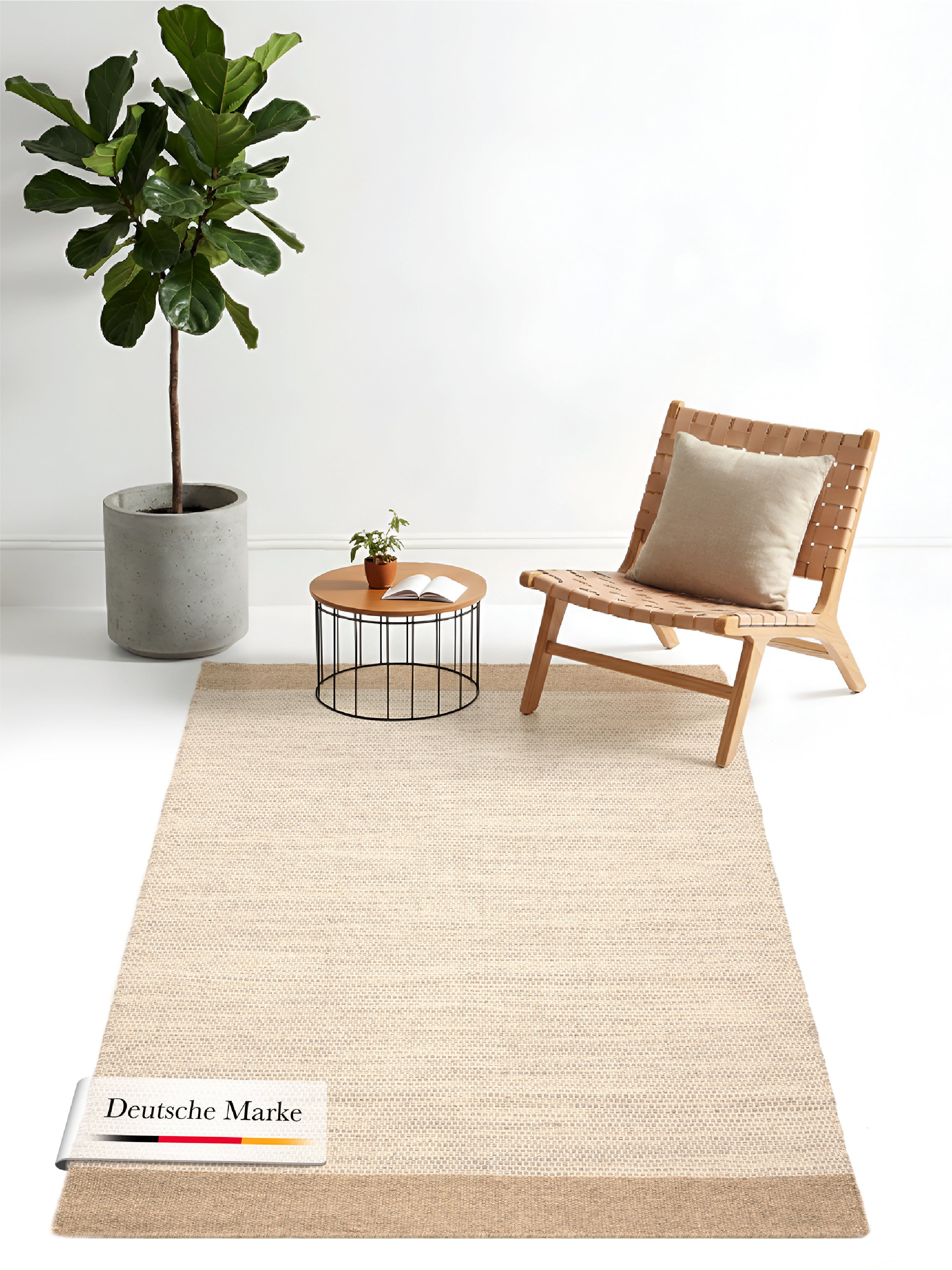 Wollteppich Lui Taupe