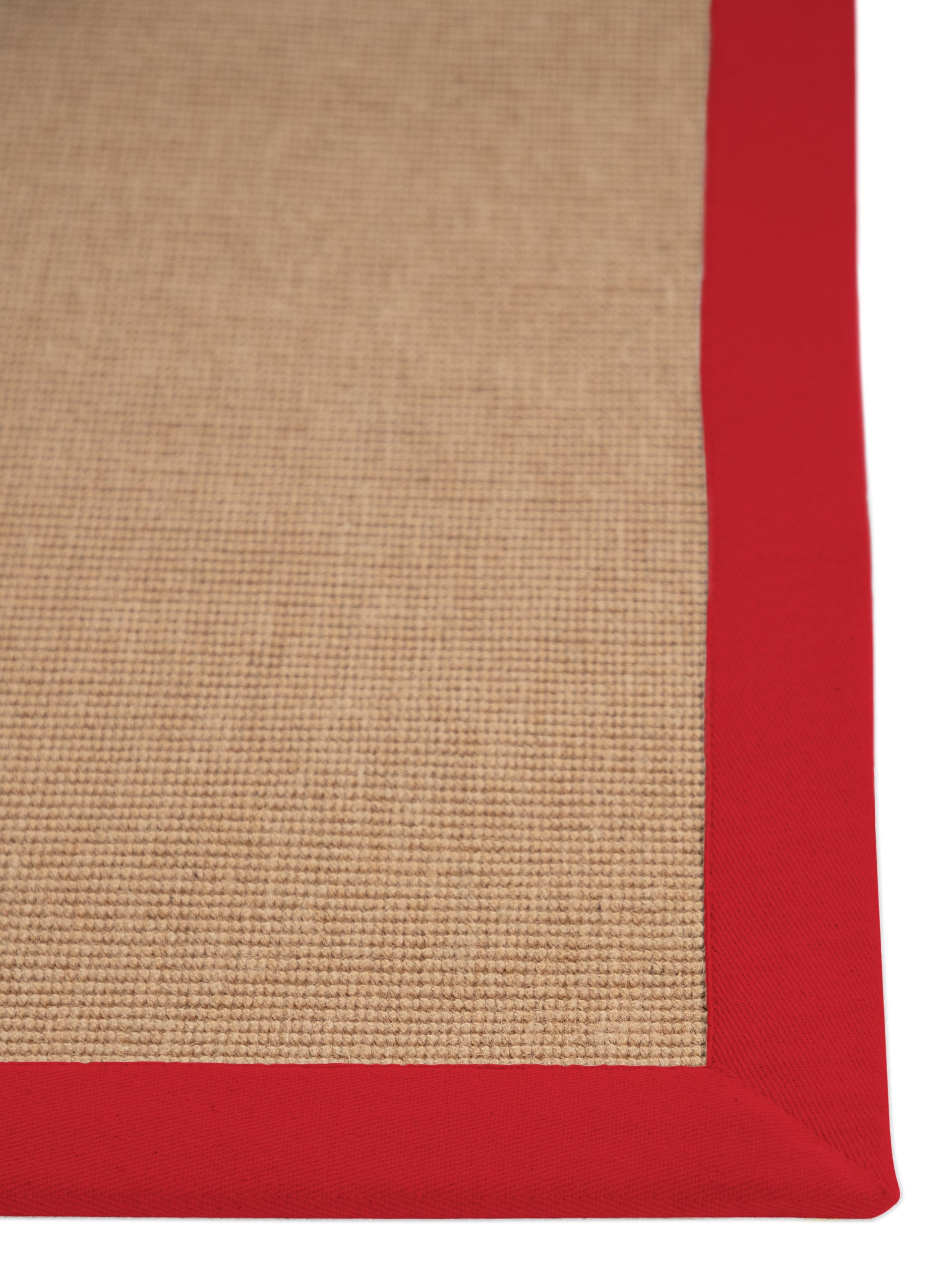 Sisalteppich Rot aus Sisal/Jute