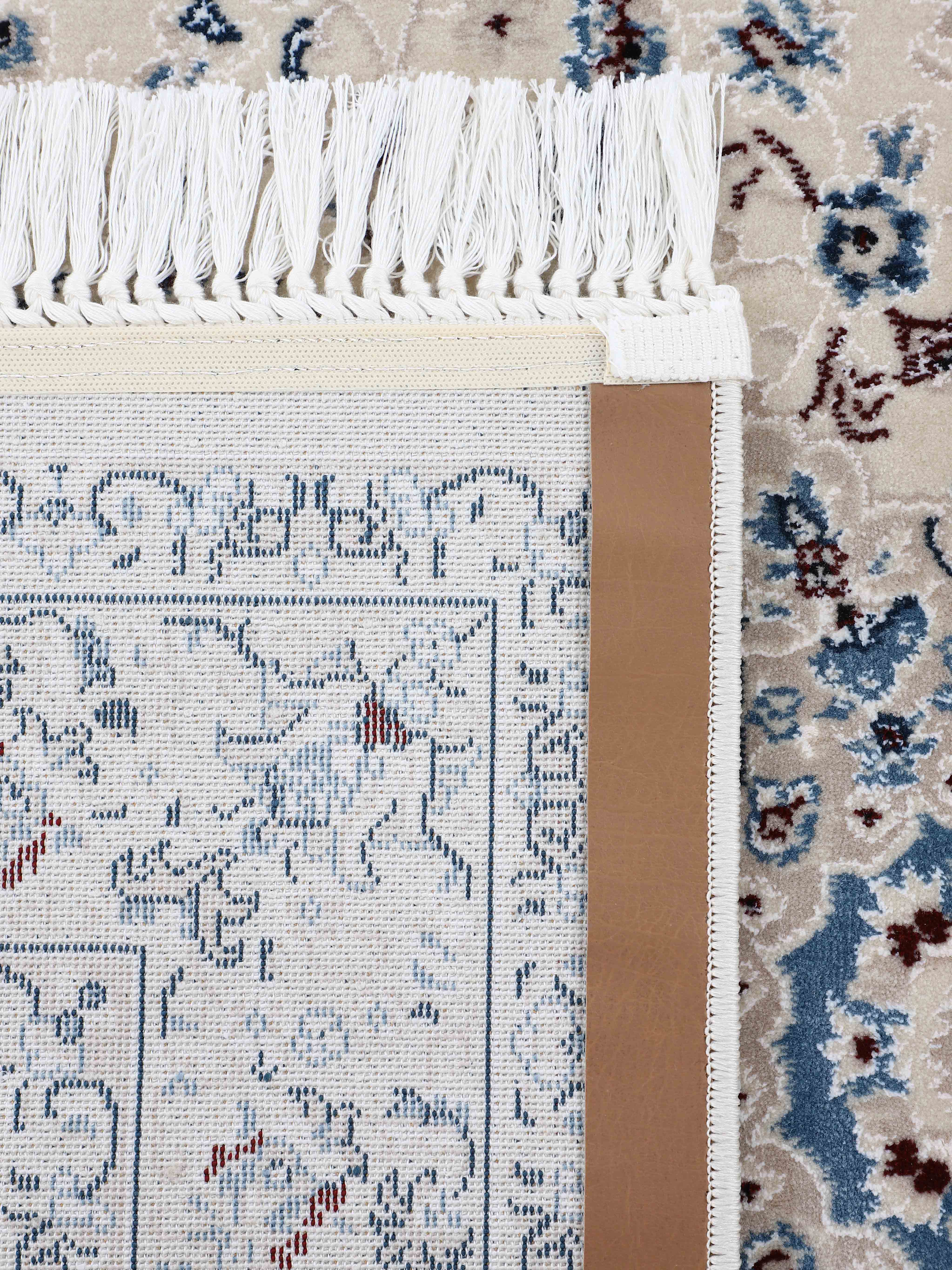 Teppich Nain Diane Läufer Creme in creme aus kunstfaser