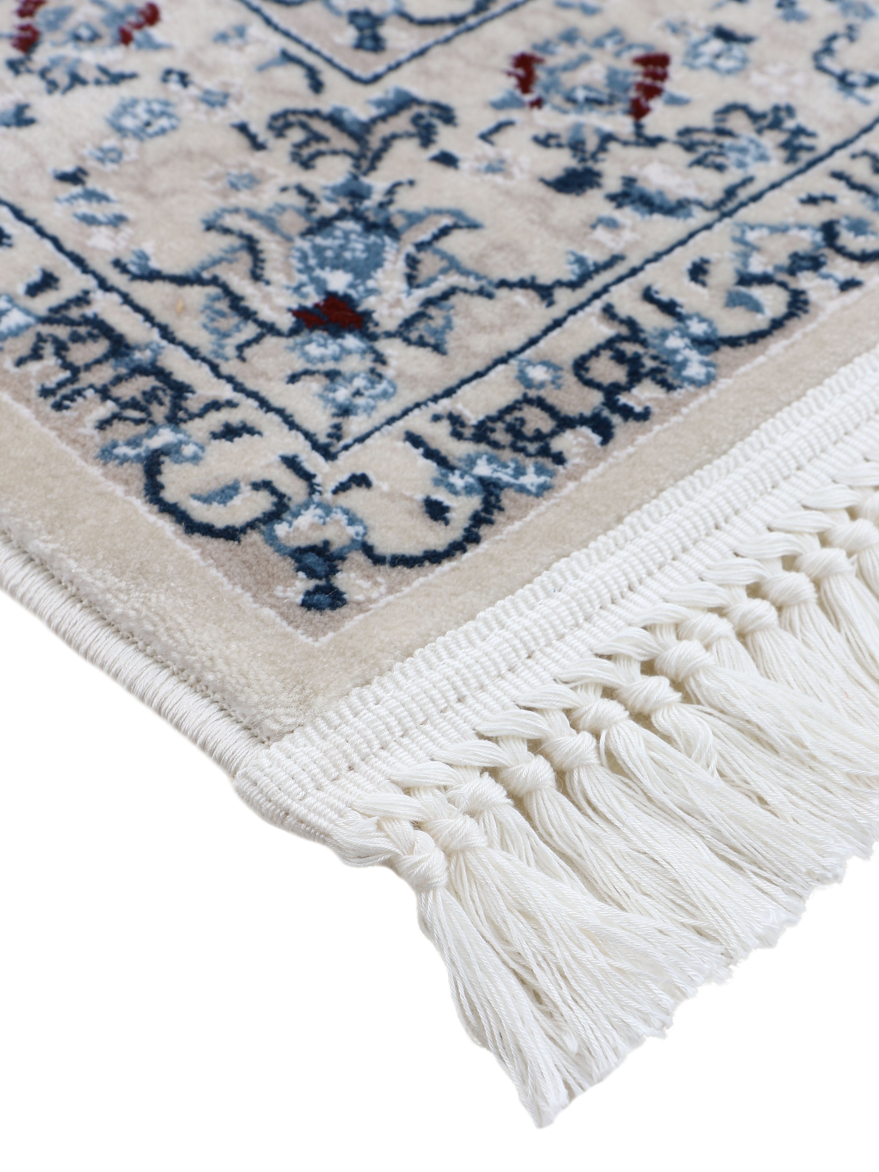 Teppich Nain Diane Läufer Creme in creme aus kunstfaser