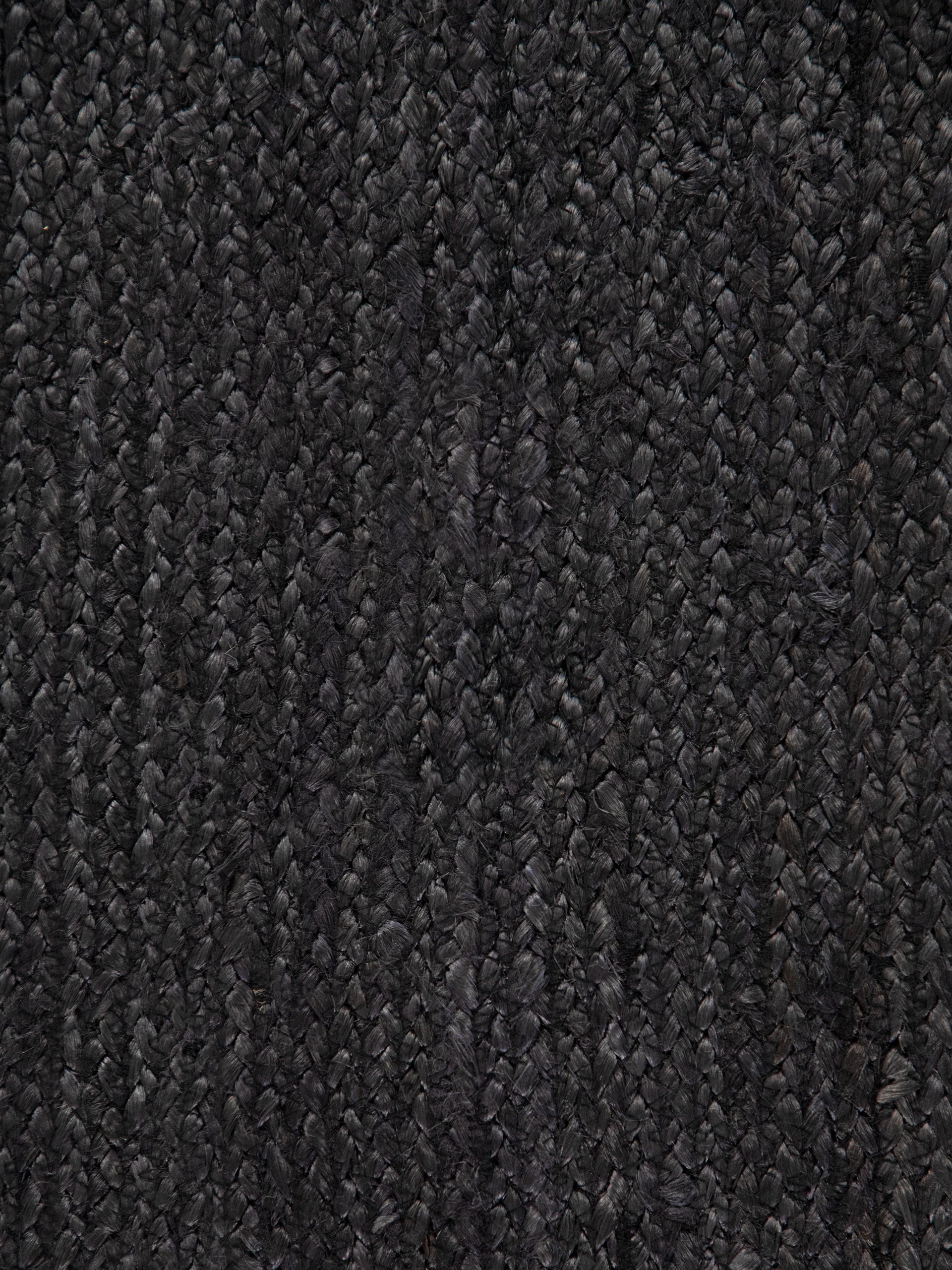 Juteteppich Nele Rund Anthrazit aus Sisal/Jute