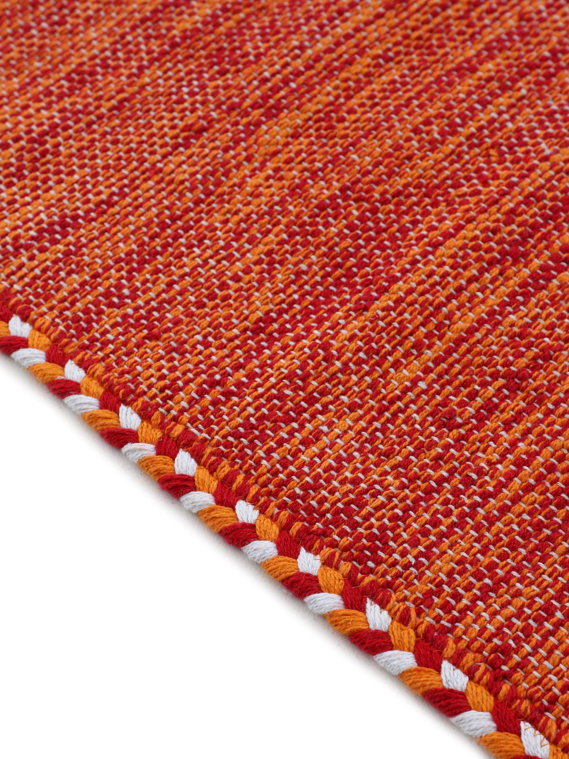 Flachgewebeteppich Kelim Azizi Läufer Orange in orange aus baumwolle