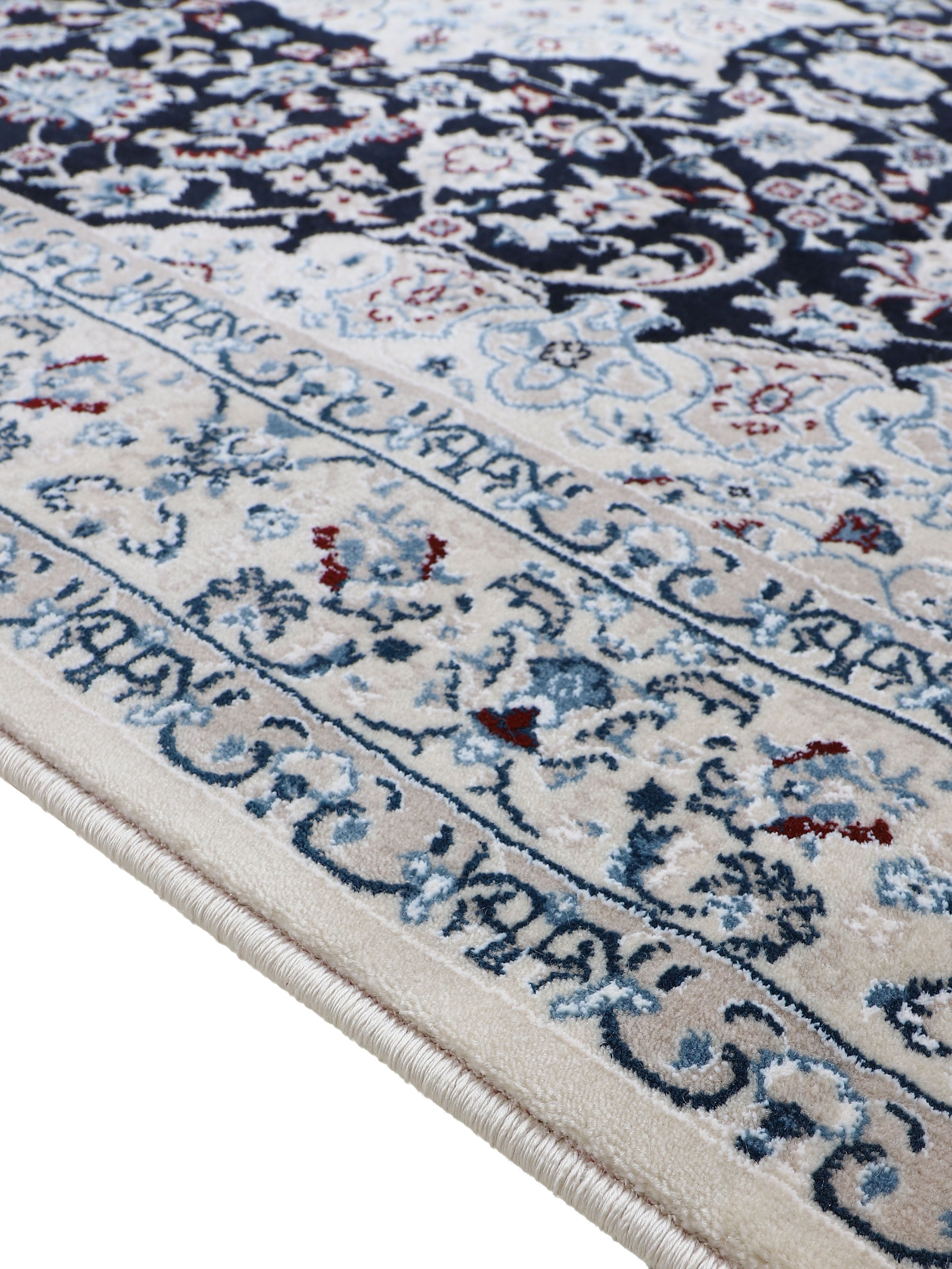 Teppich Nain Diane Läufer Dunkelblau in dunkelblau aus kunstfaser