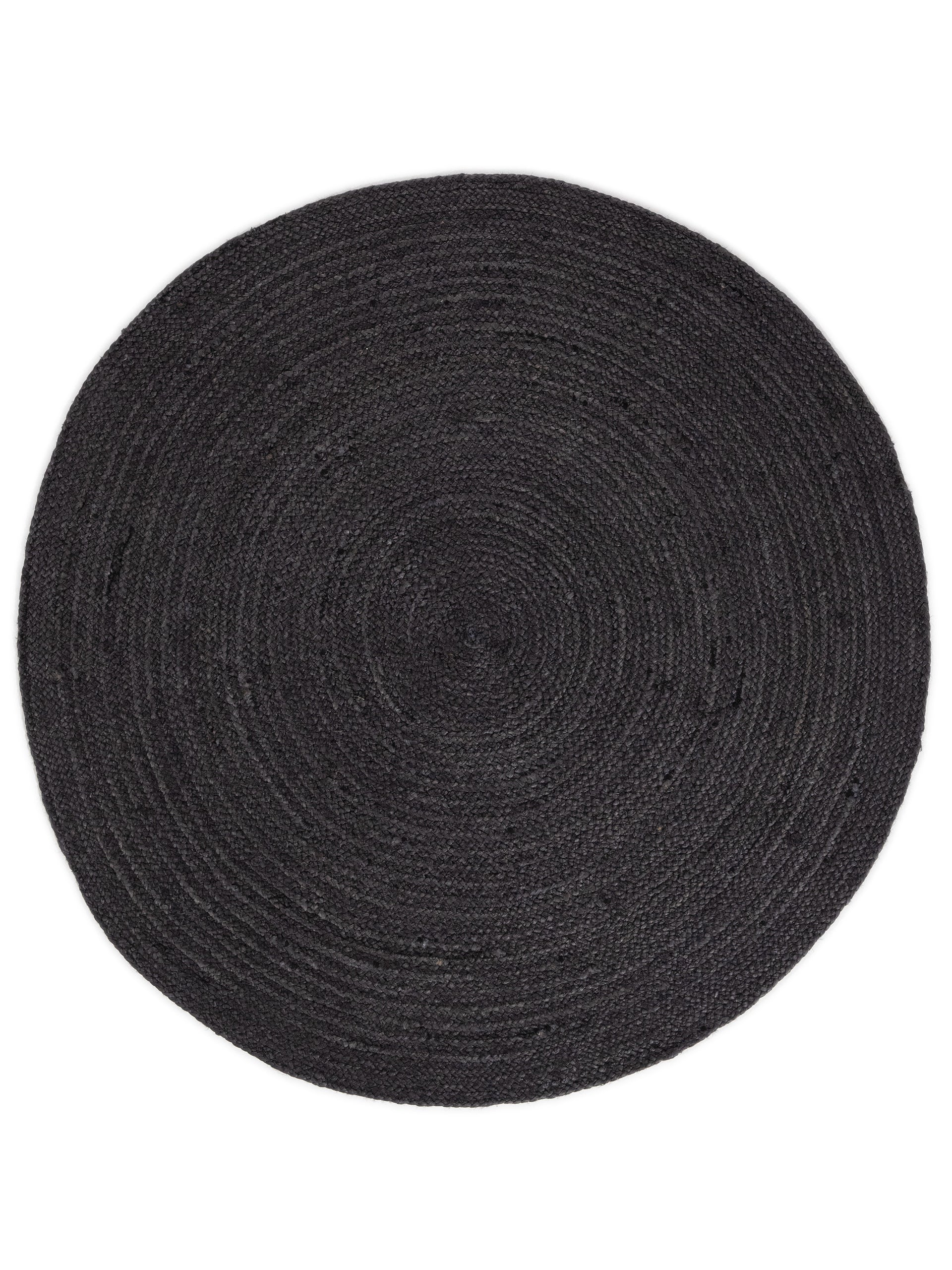 Juteteppich Nele Rund Anthrazit aus Sisal/Jute