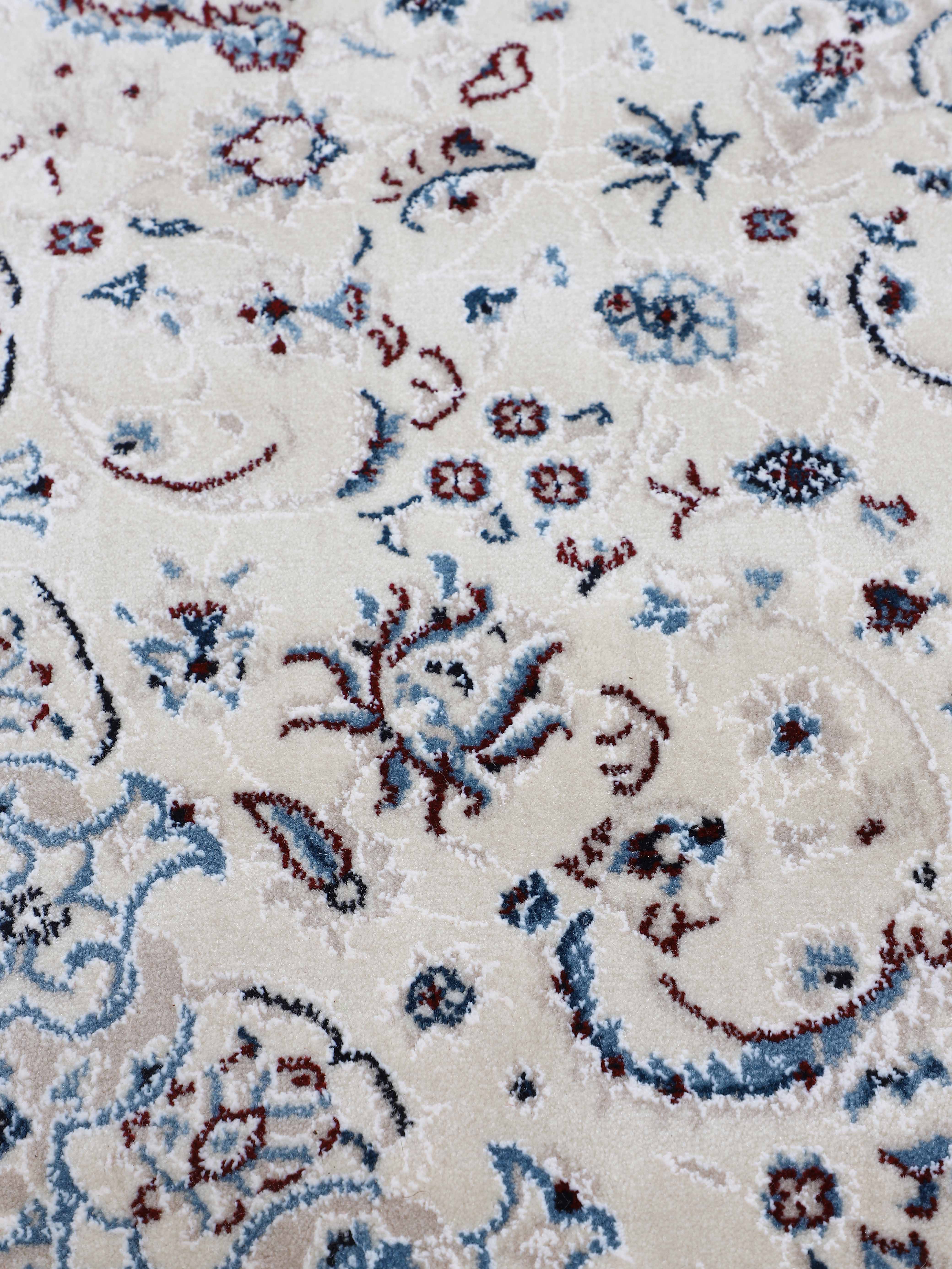 Teppich Nain Diane Läufer Creme in creme aus kunstfaser