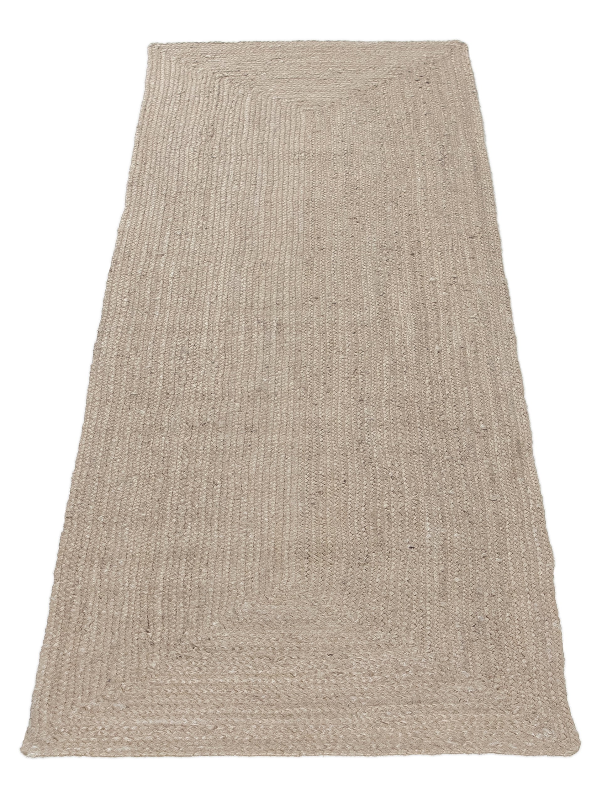 Juteteppich Nele Läufer Taupe in taupe aus sisal/jute