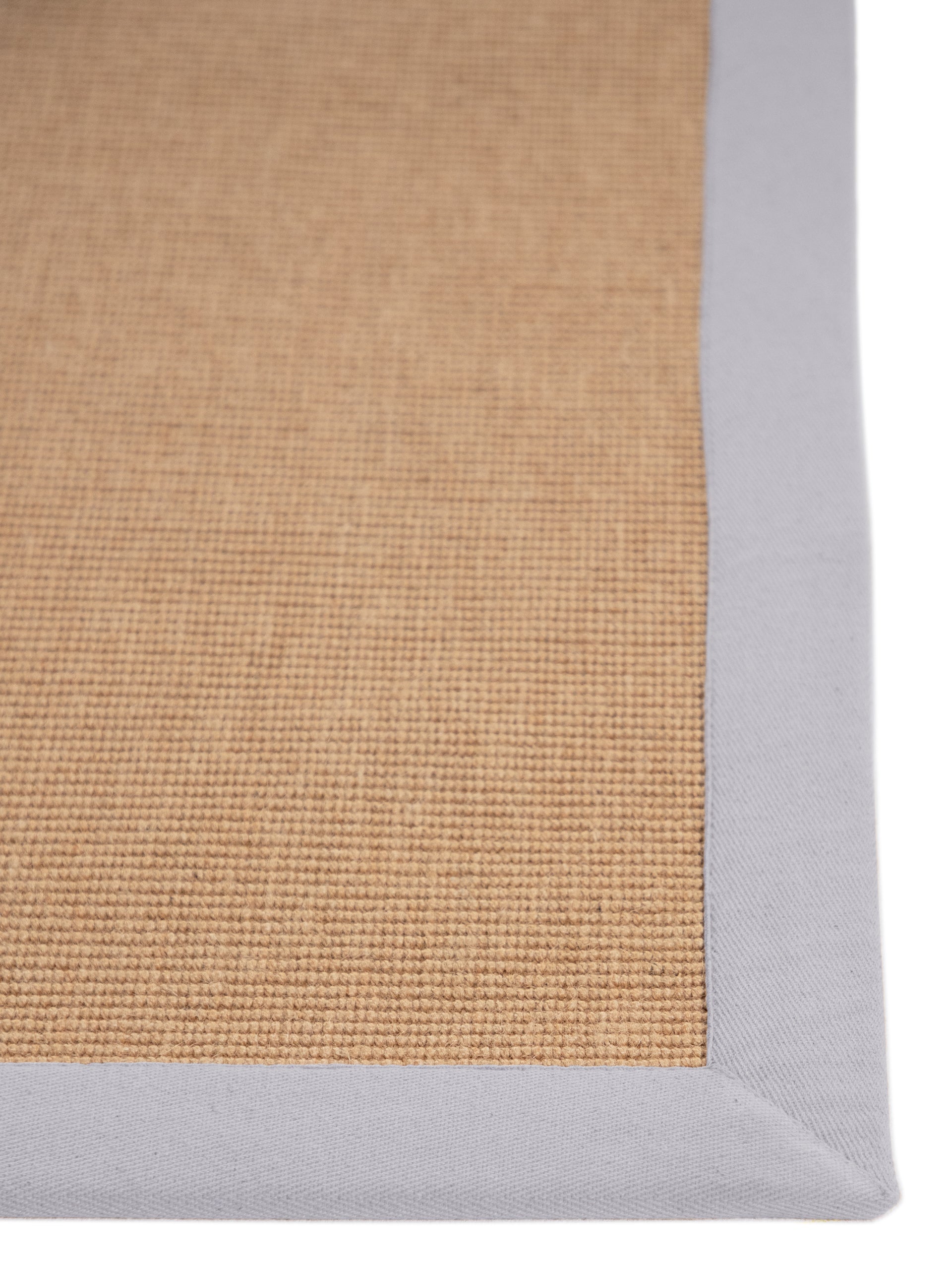 Sisalteppich Läufer Hellgrau aus Sisal/Jute