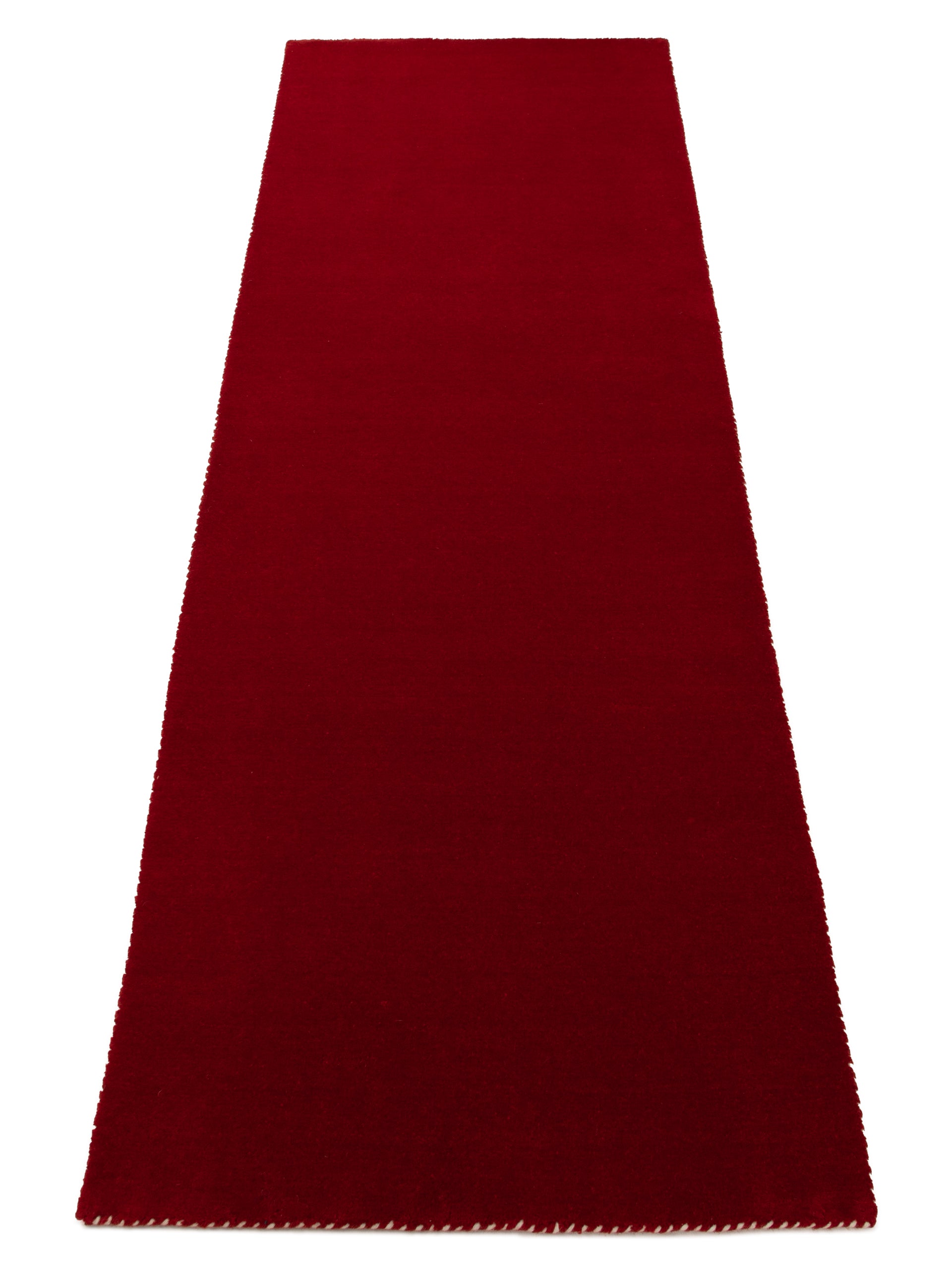 Wollteppich Gabbeh Lola Läufer Rot aus Wolle