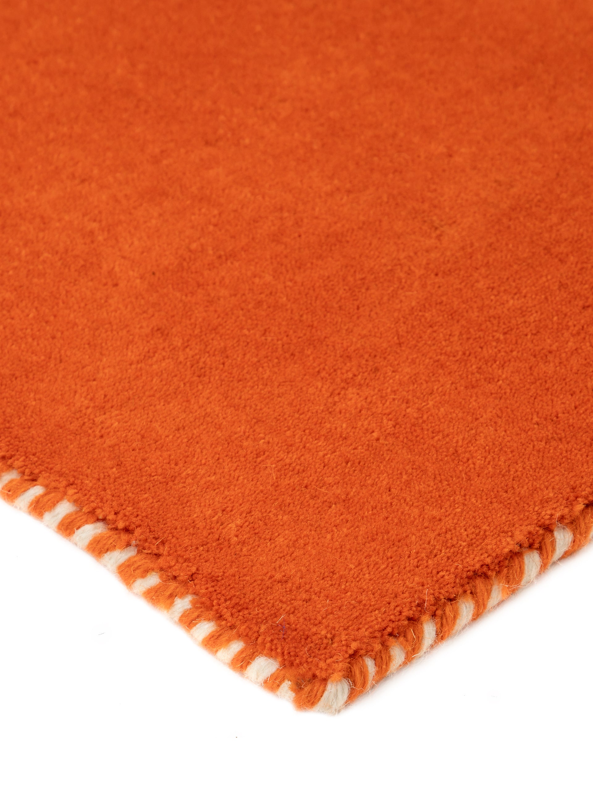 Wollteppich Gabbeh Lola Läufer Orange aus Wolle