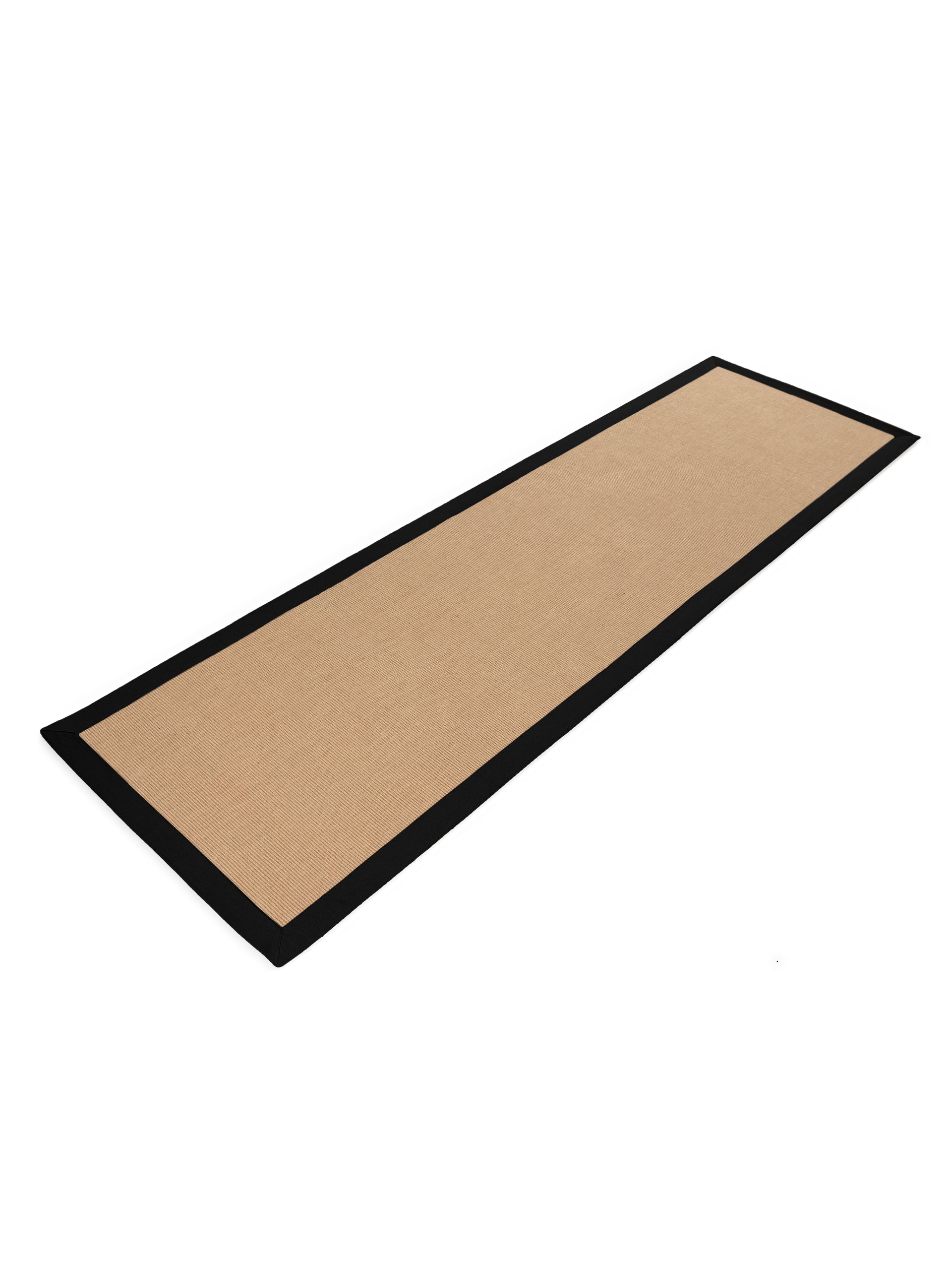 Sisalteppich Läufer Schwarz aus Sisal/Jute