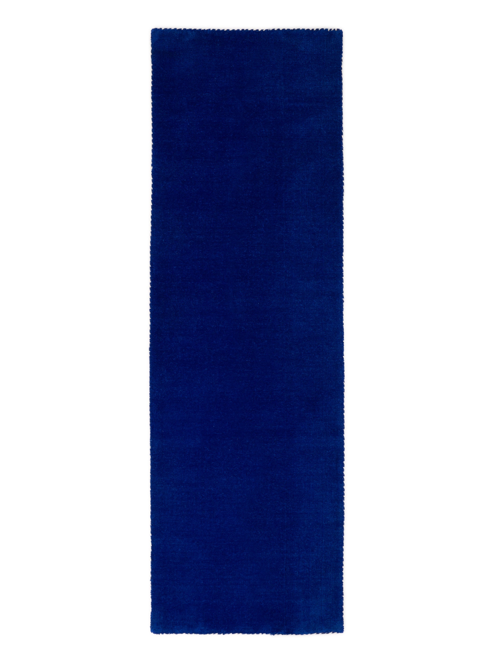 Wollteppich Gabbeh Lola Läufer Blau aus Wolle