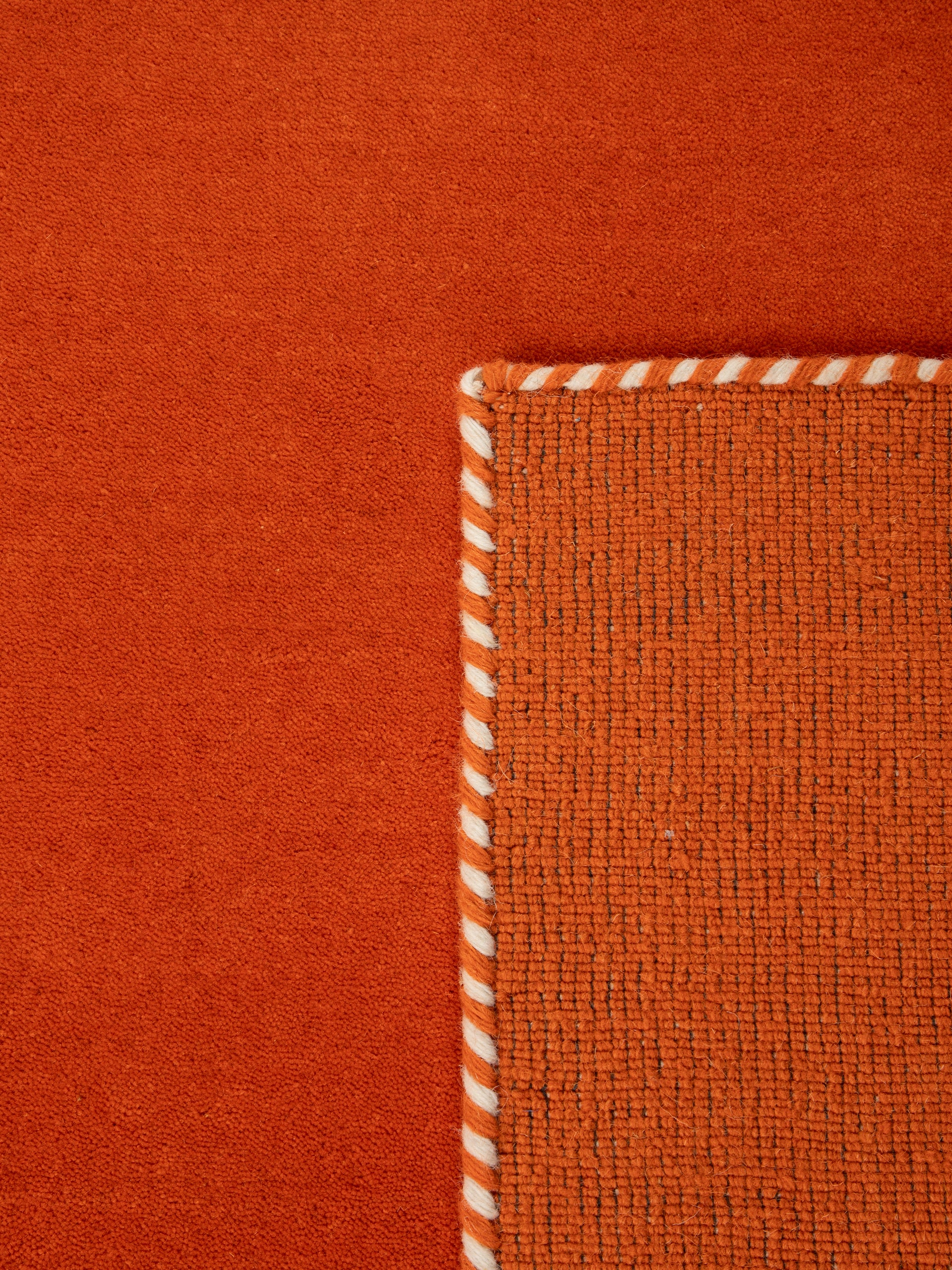 Wollteppich Gabbeh Lola Läufer Orange aus Wolle