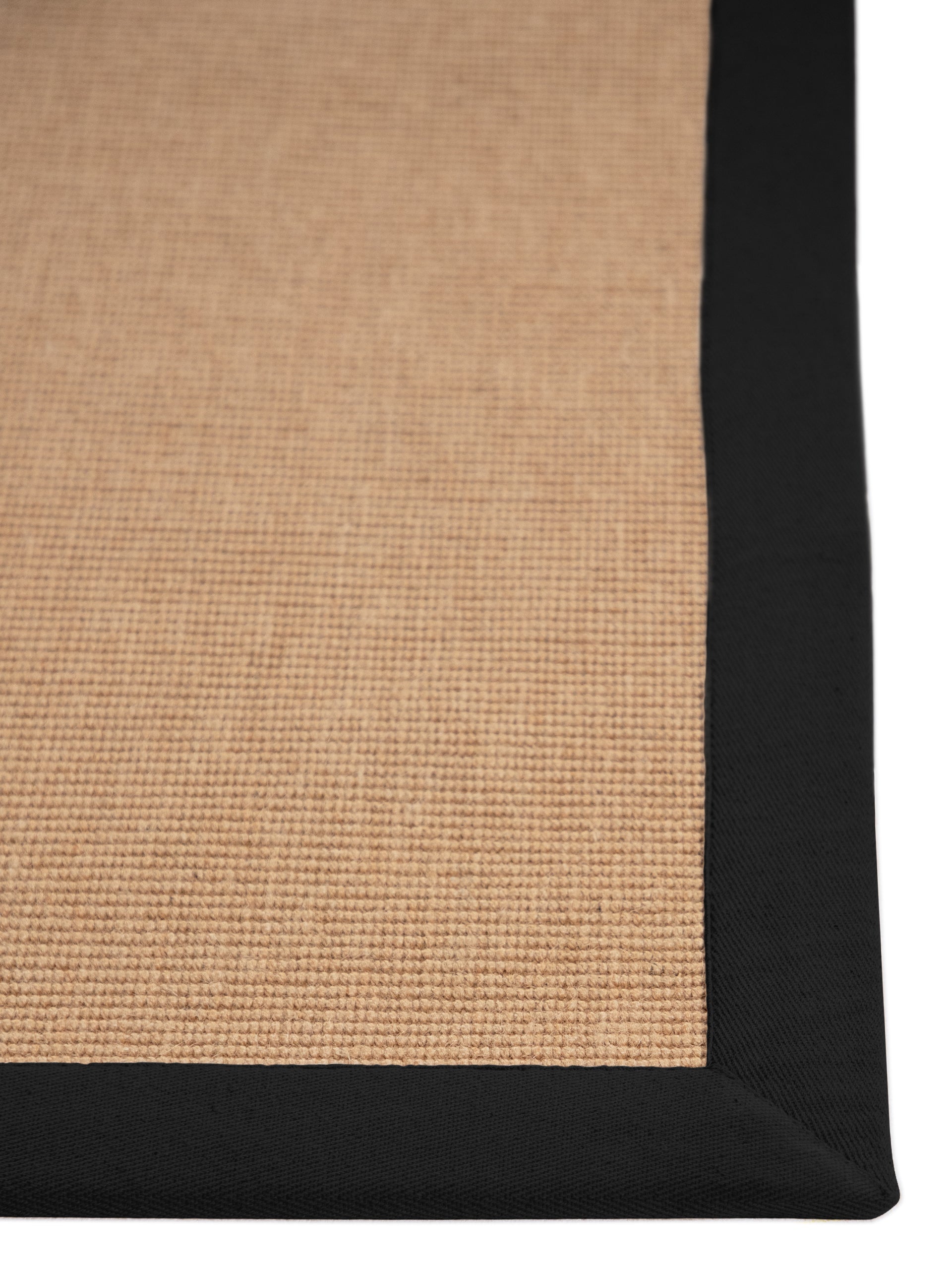 Sisalteppich Läufer Schwarz aus Sisal/Jute