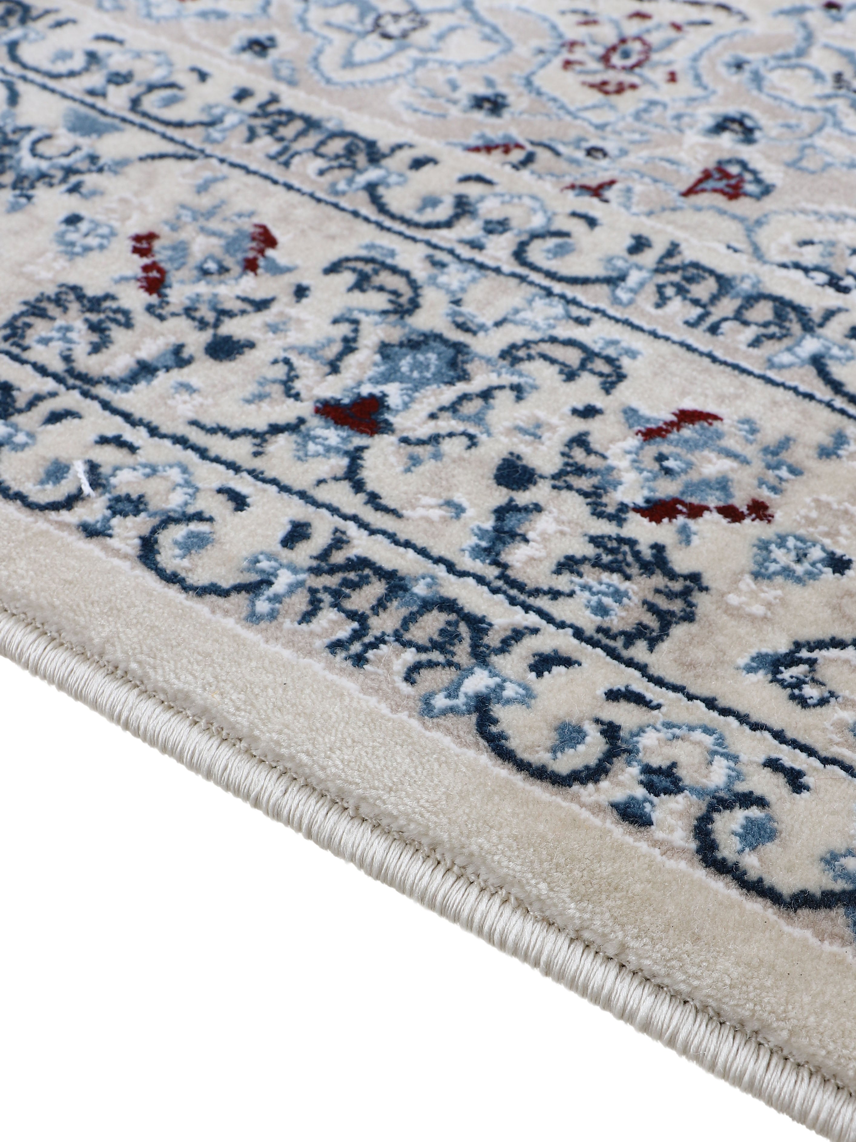 Teppich Nain Diane Läufer Creme in creme aus kunstfaser