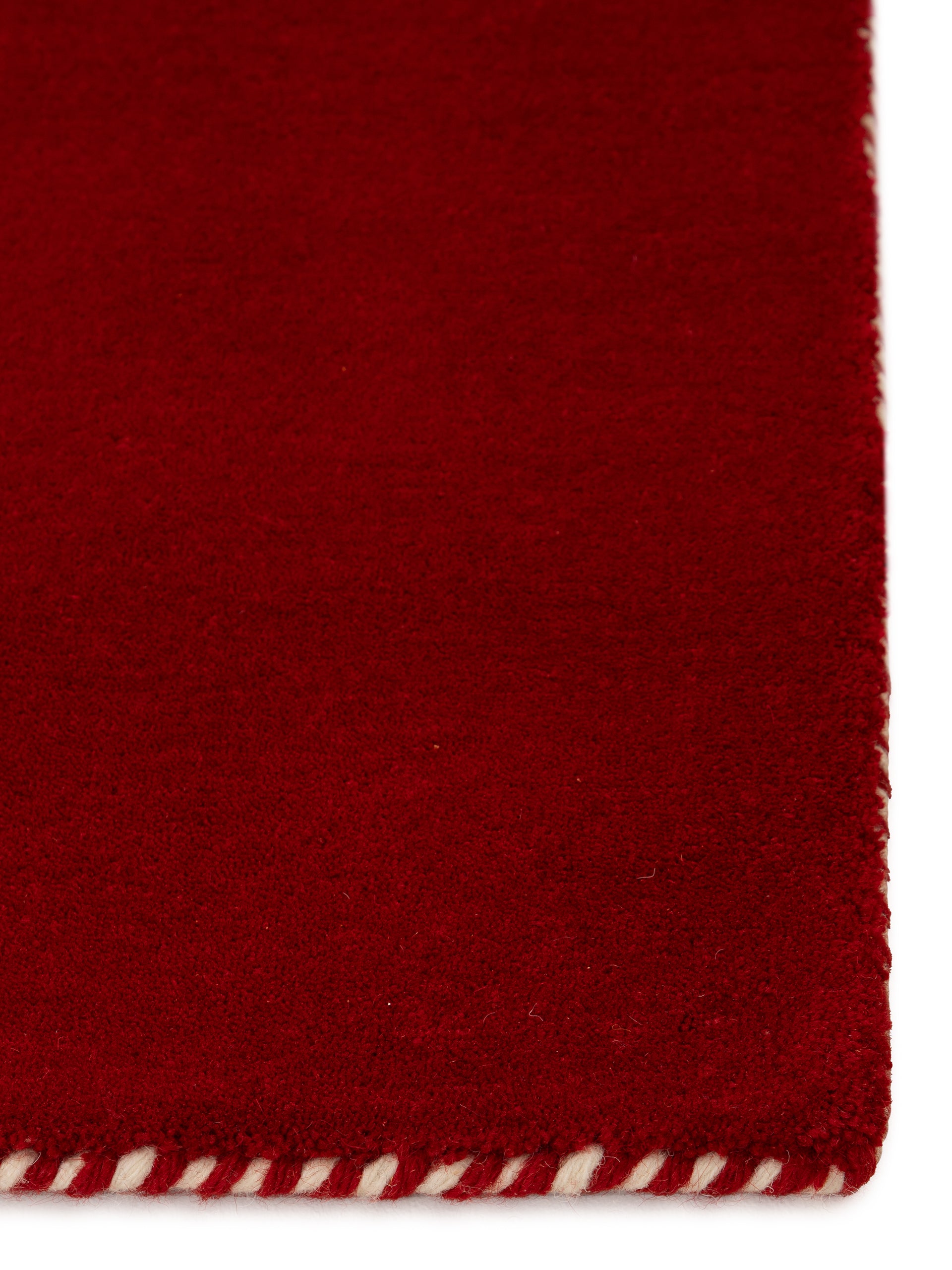 Wollteppich Gabbeh Lola Läufer Rot aus Wolle