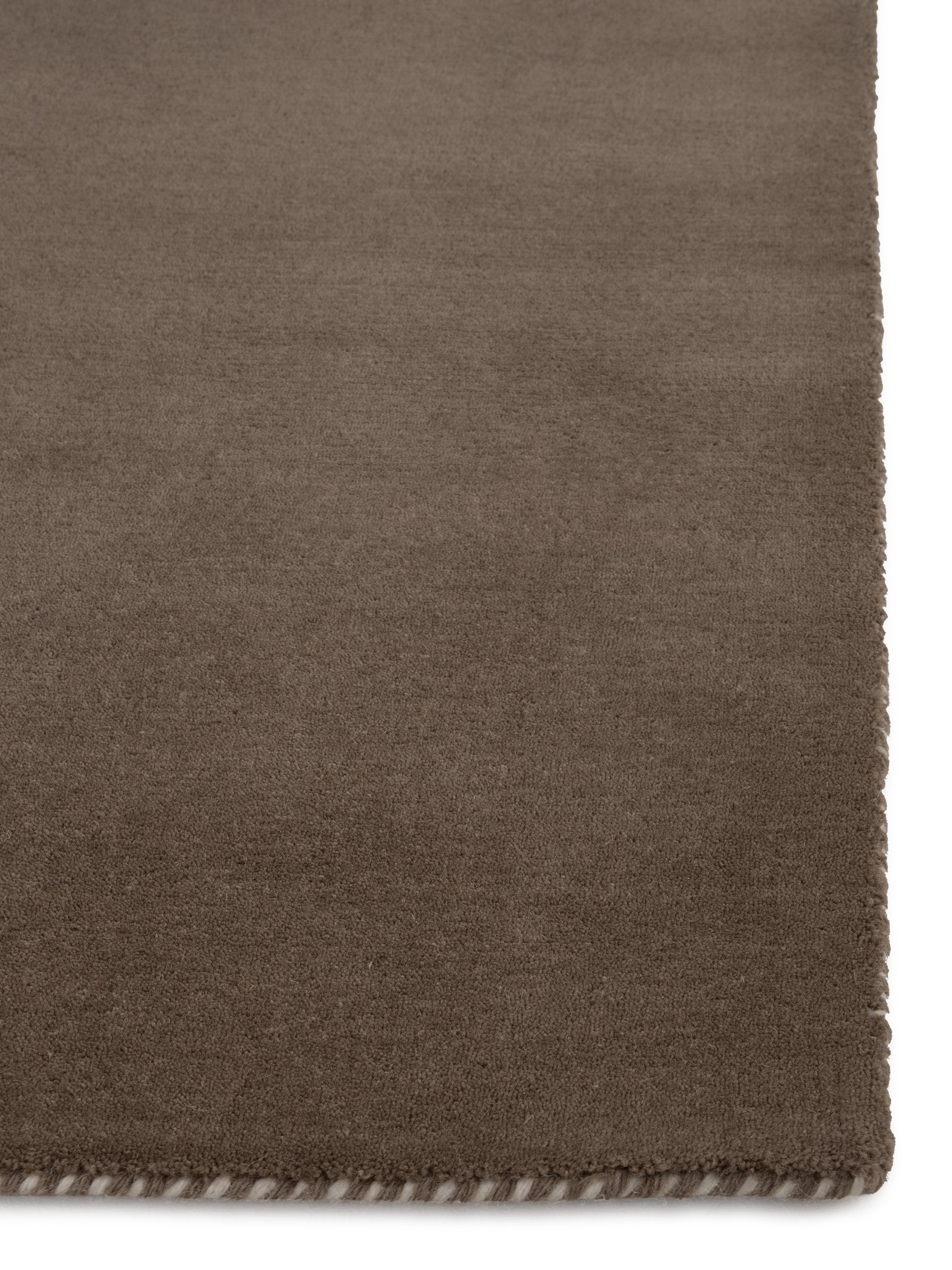 Wollteppich Gabbeh Lola Taupe aus Wolle